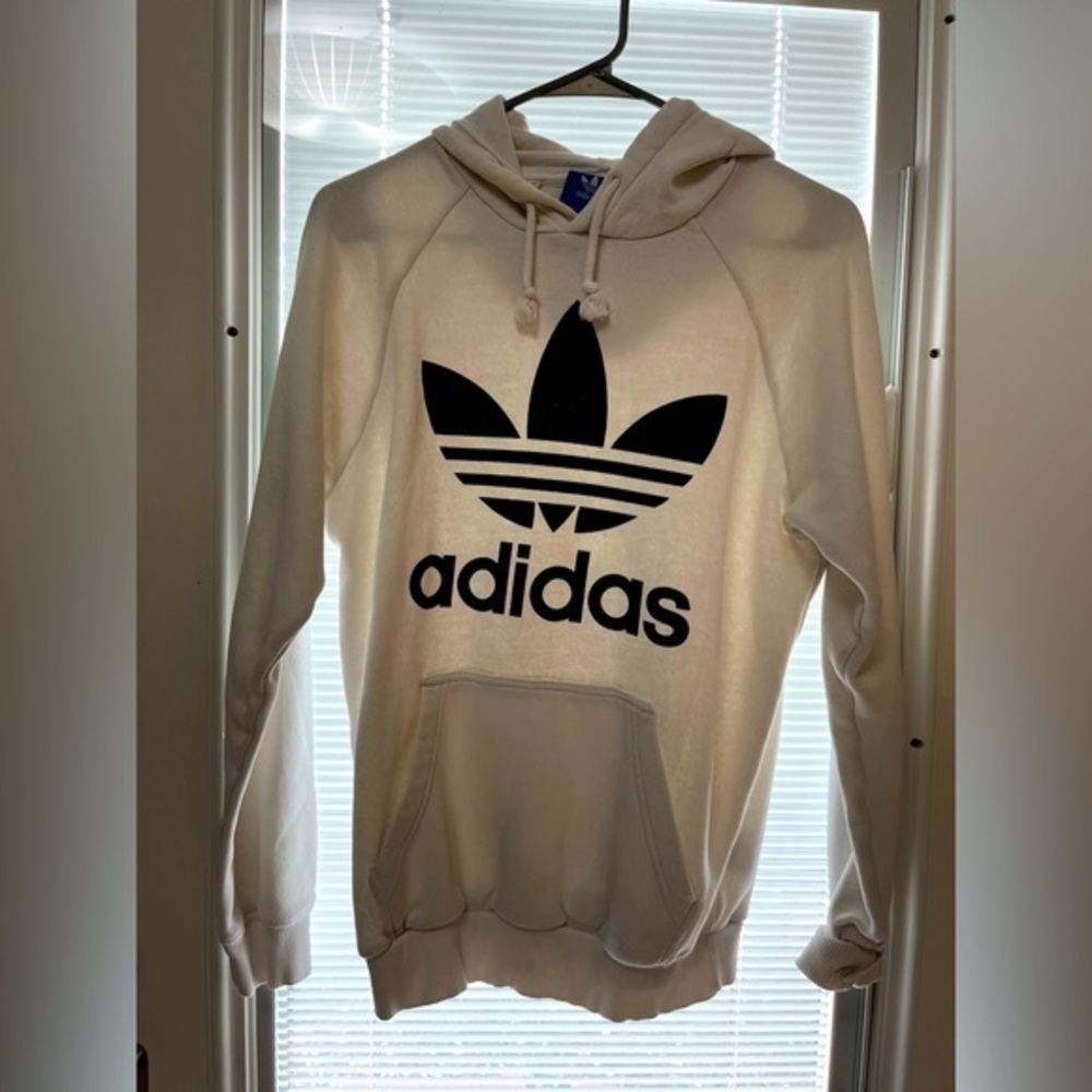 Adidas White Hoodie